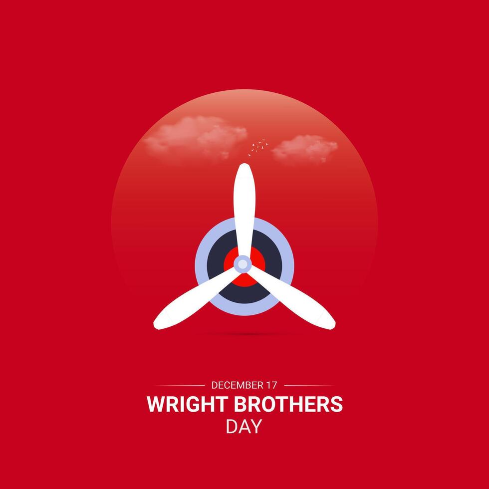 graphic of wright brothers day good for wright brothers day celebration. flat design. flyer design.flat illustration. vector