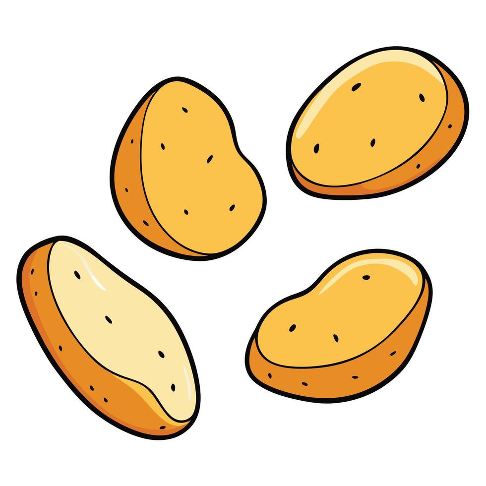 Potato chips illustration vector