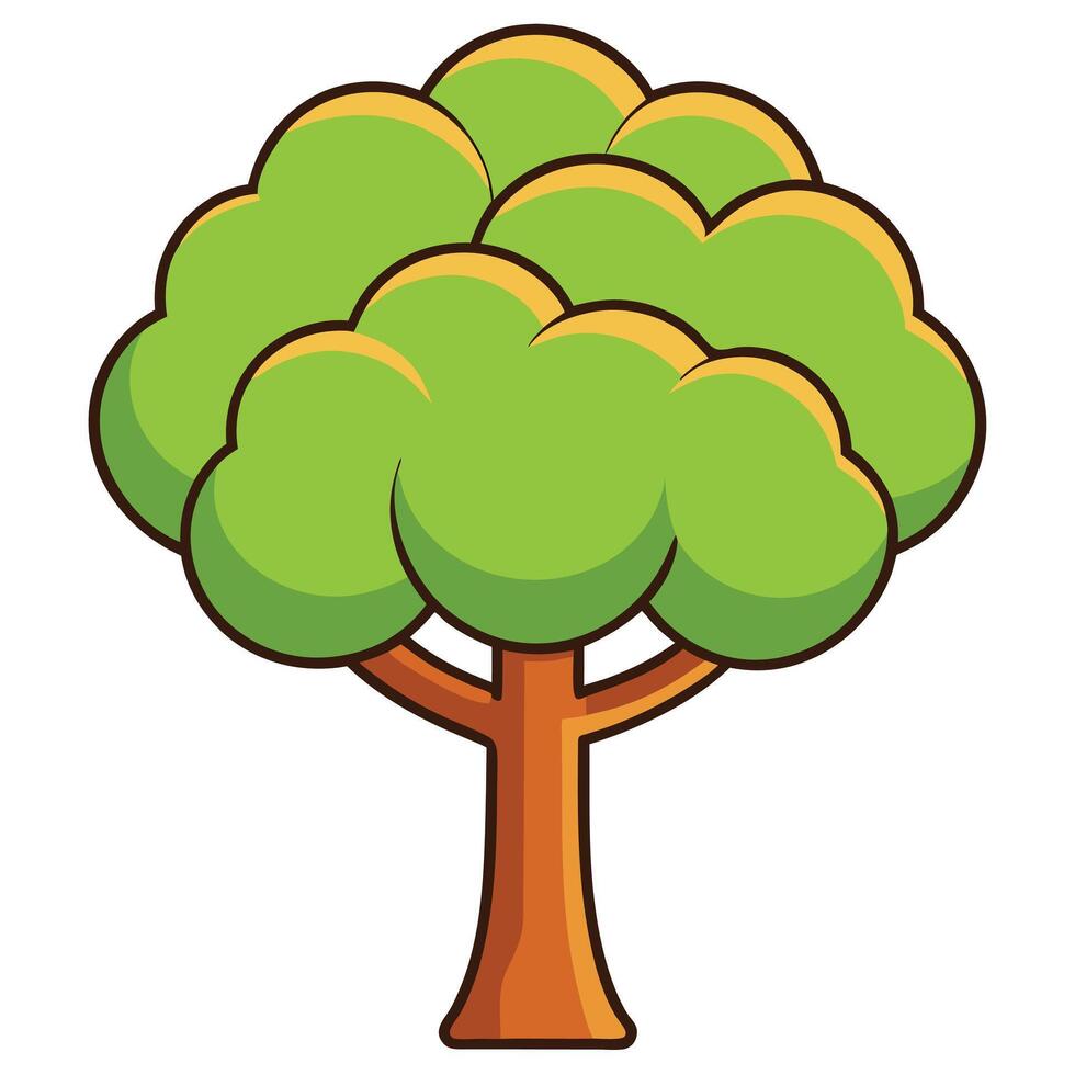 Tree clip art illustration vector