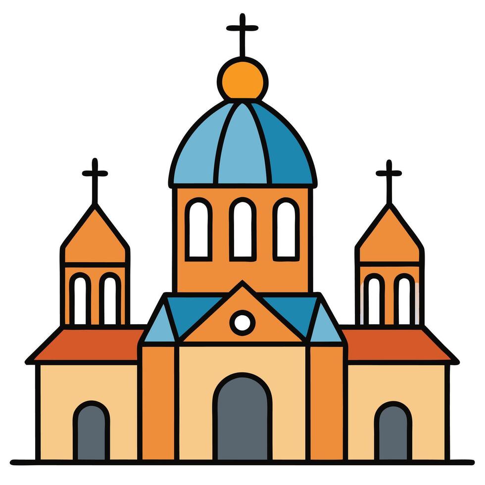 Church icon illustration vector