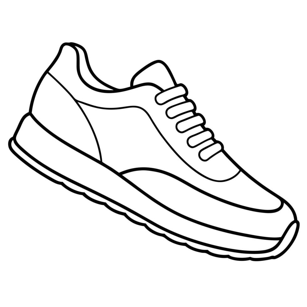 Sneakers coloring pages 51288130 Vector Art at Vecteezy