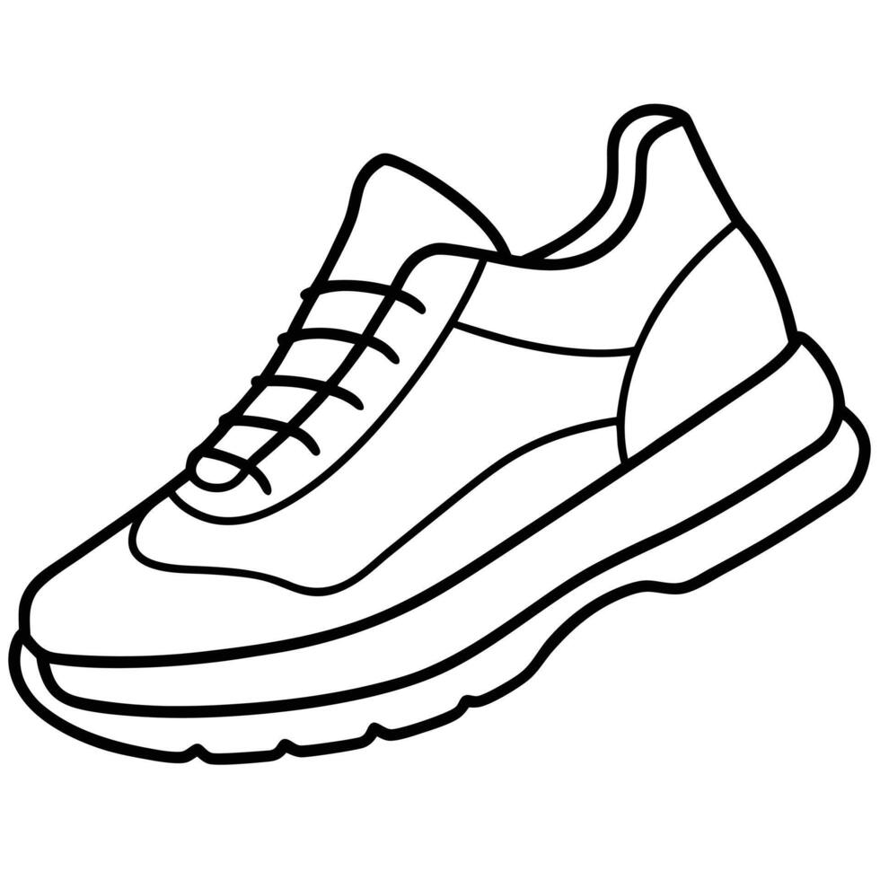 Sneakers coloring pages vector
