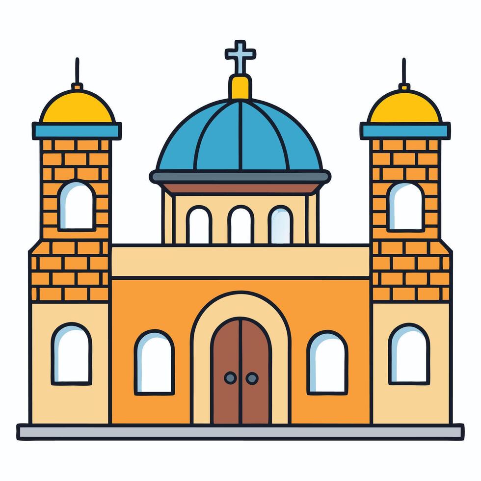 Church icon illustration illustration design vector