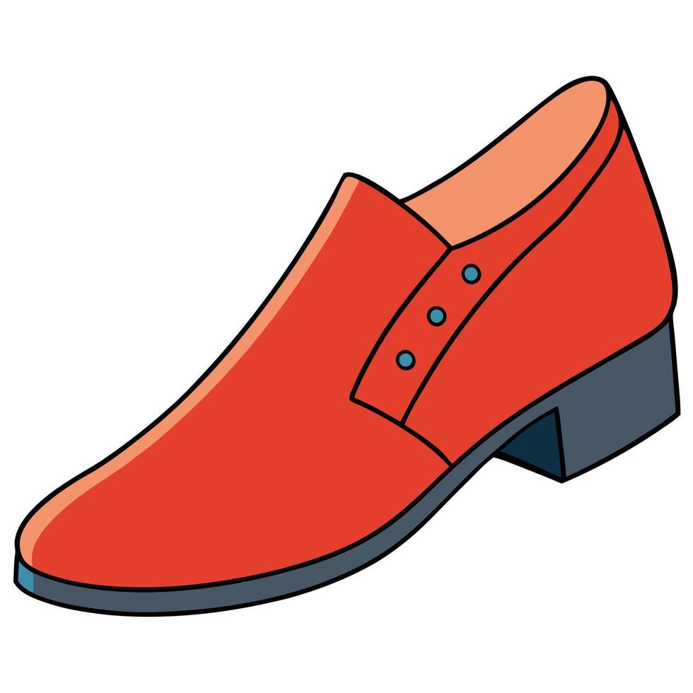 Red shoes icon vector