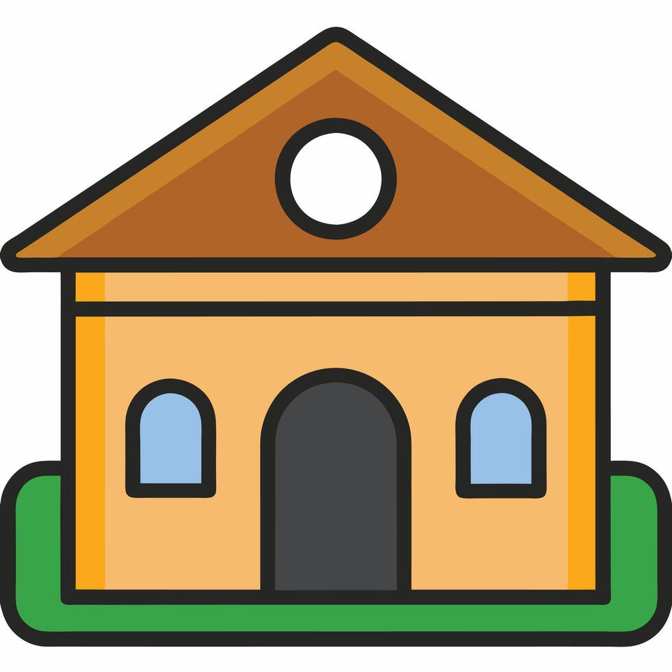 School building icon illustration design vector