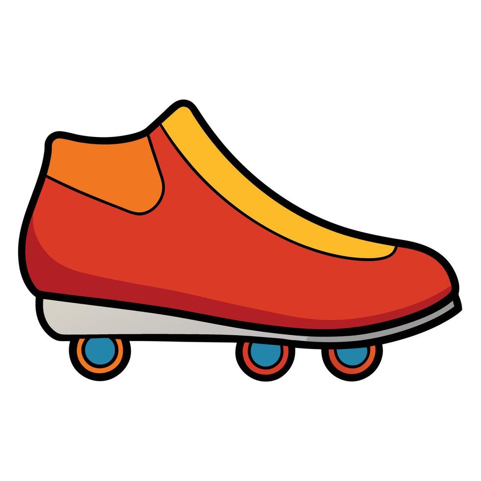 Roller skate shoe icon illustration design vector