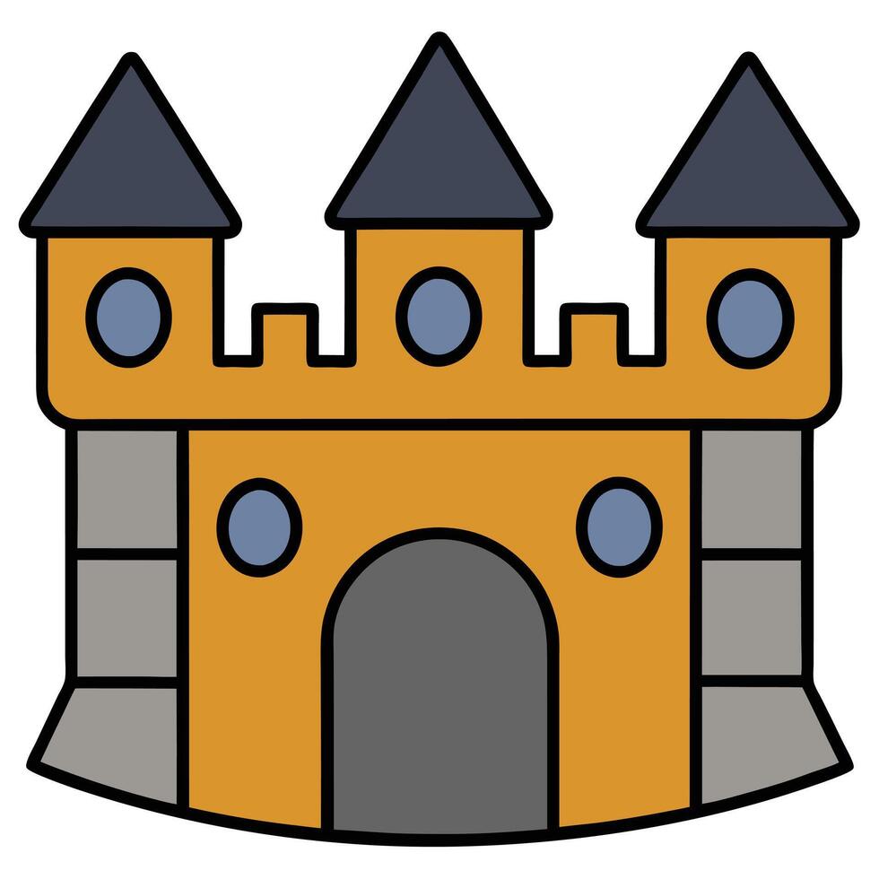 Castle icon illustration design vector