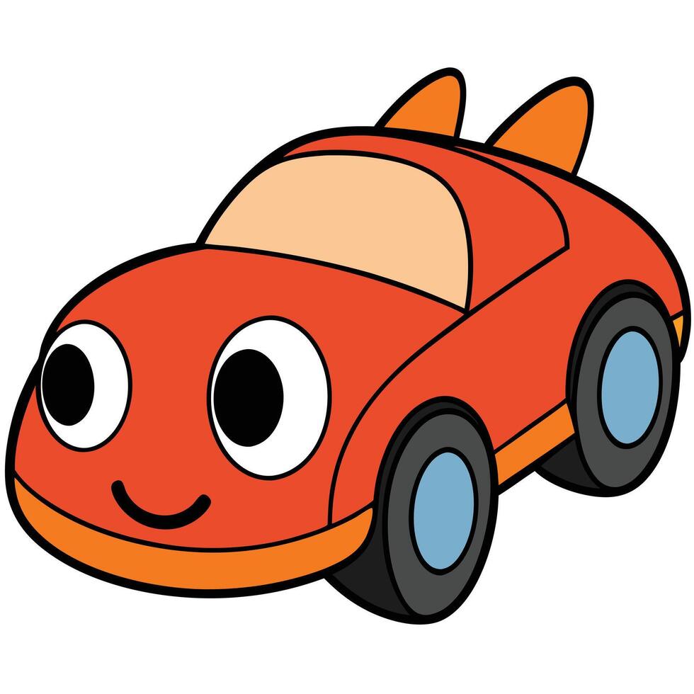 Cartoon car clipart vector