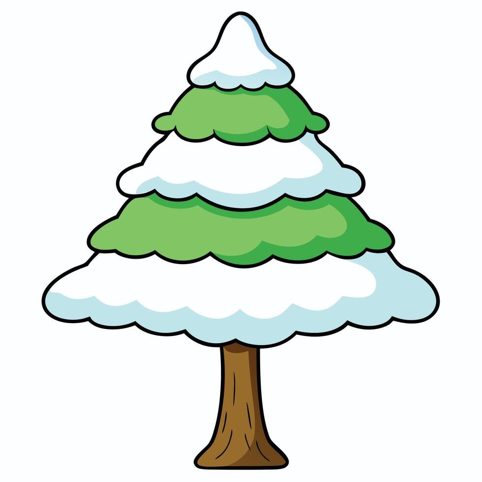 Christmas tree clip art vector