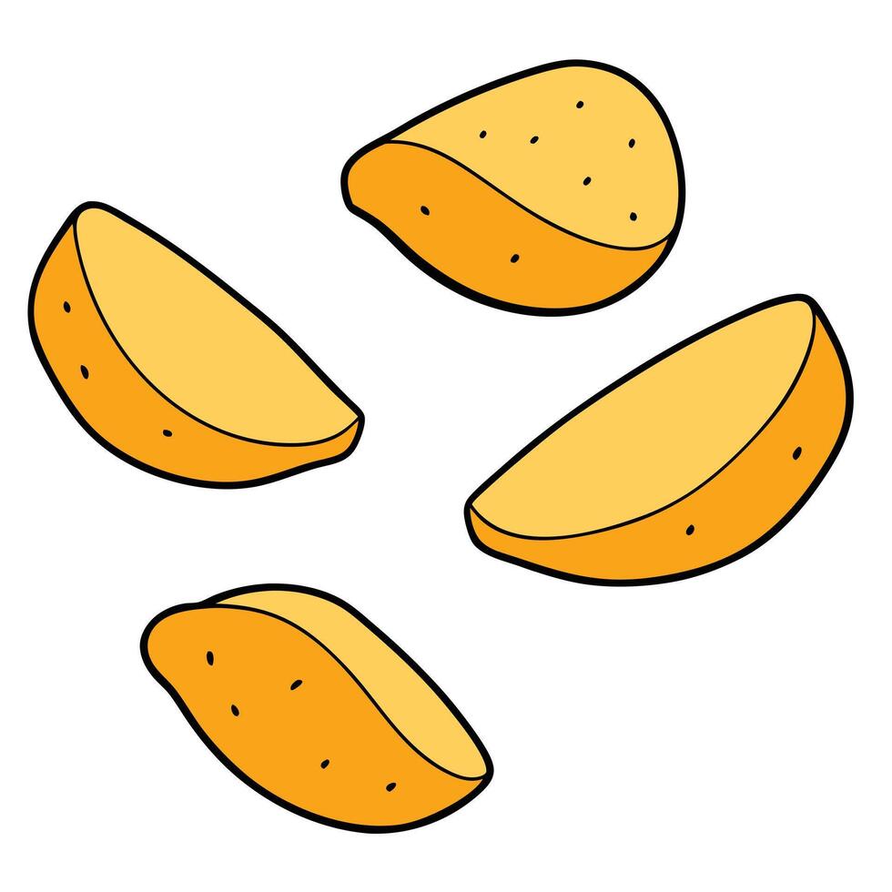 Potato chips illustration vector