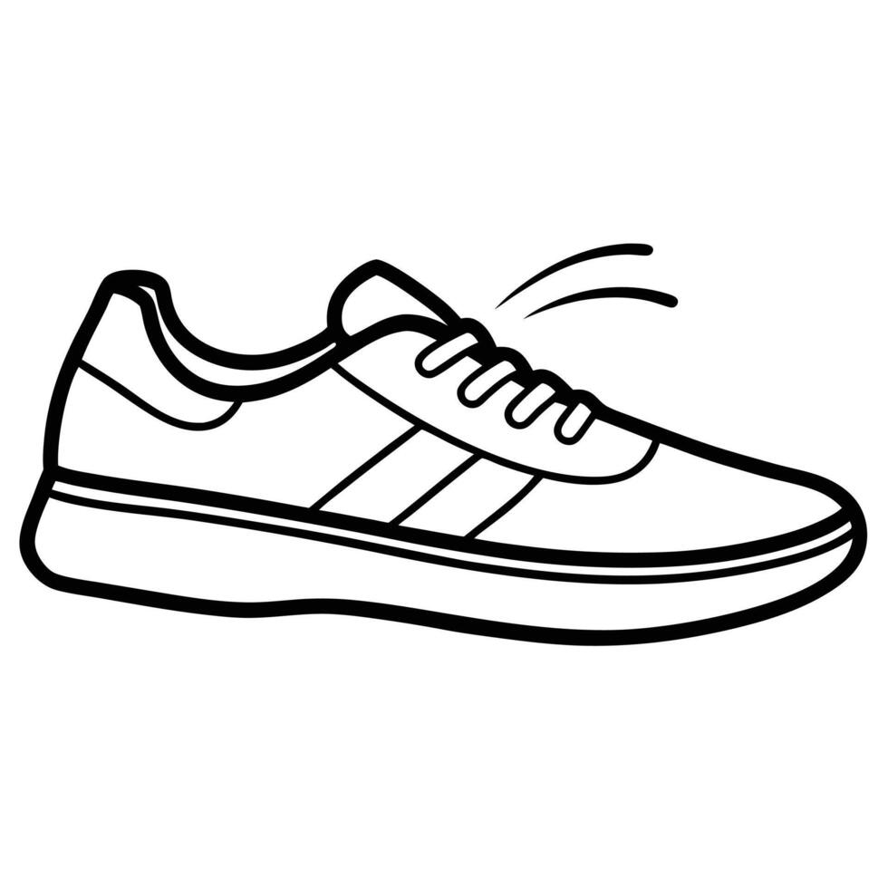 Sneakers illustration white background vector