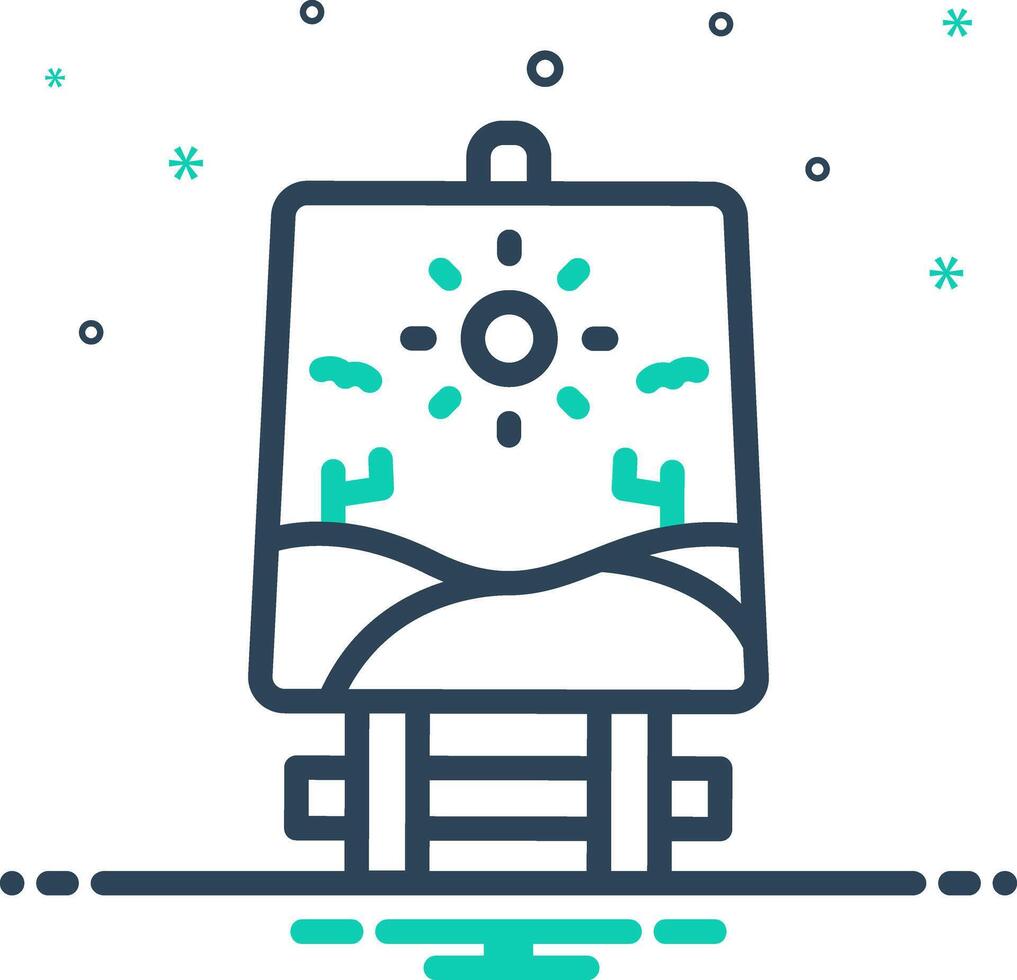 Mix icon for painting vector