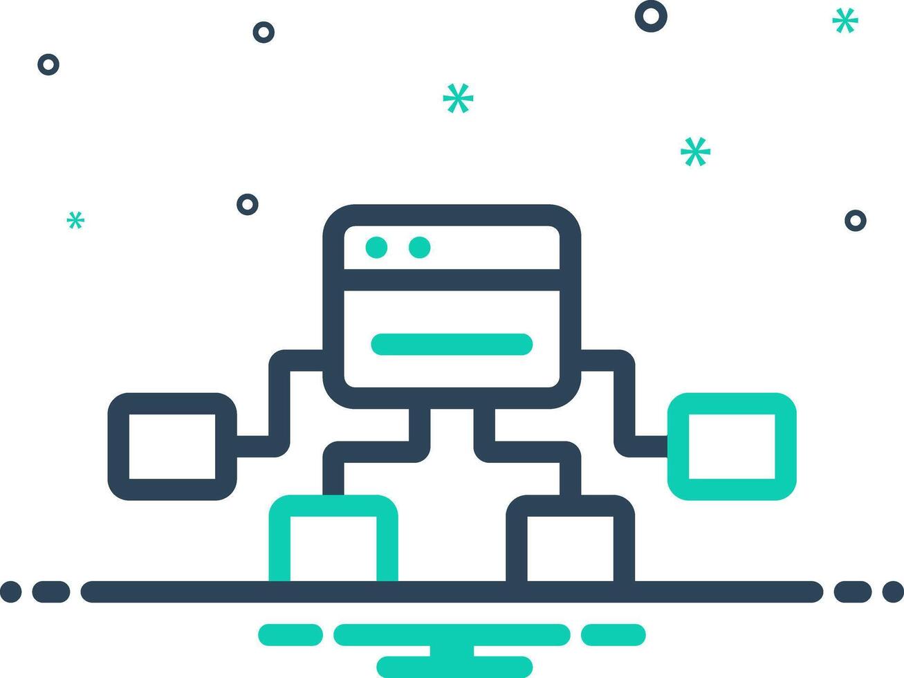Mix icon for sitemap vector
