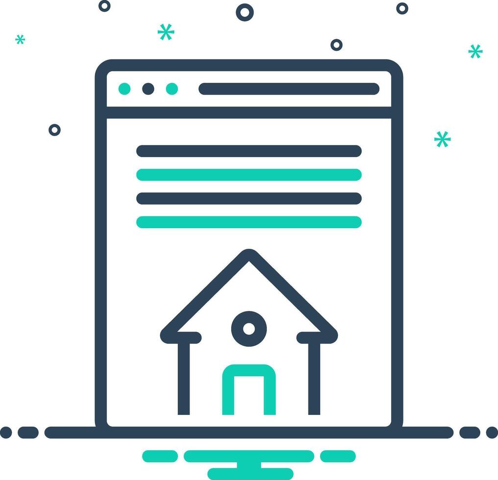 Mix icon for homepage vector