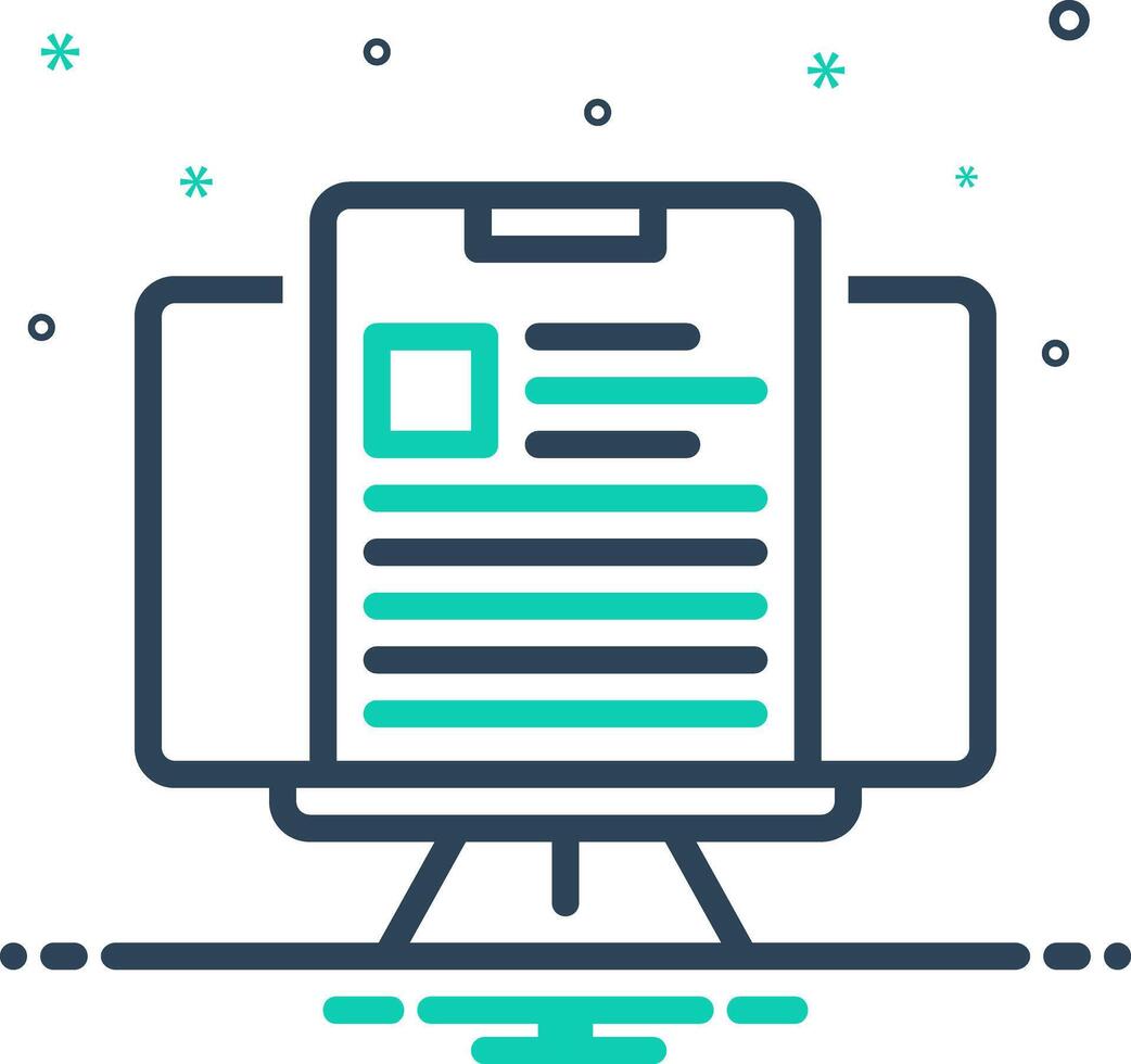 Mix icon for briefing vector