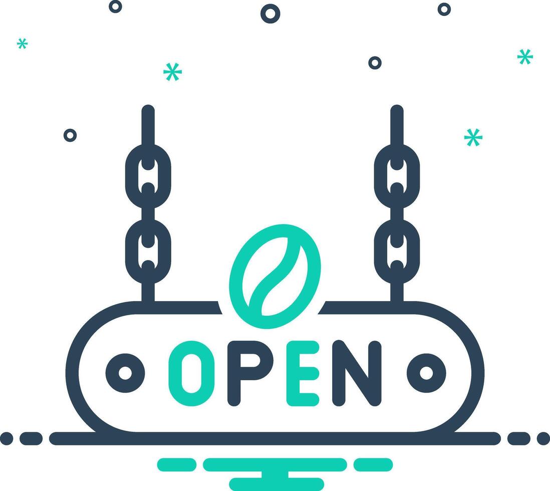Mix icon for open vector