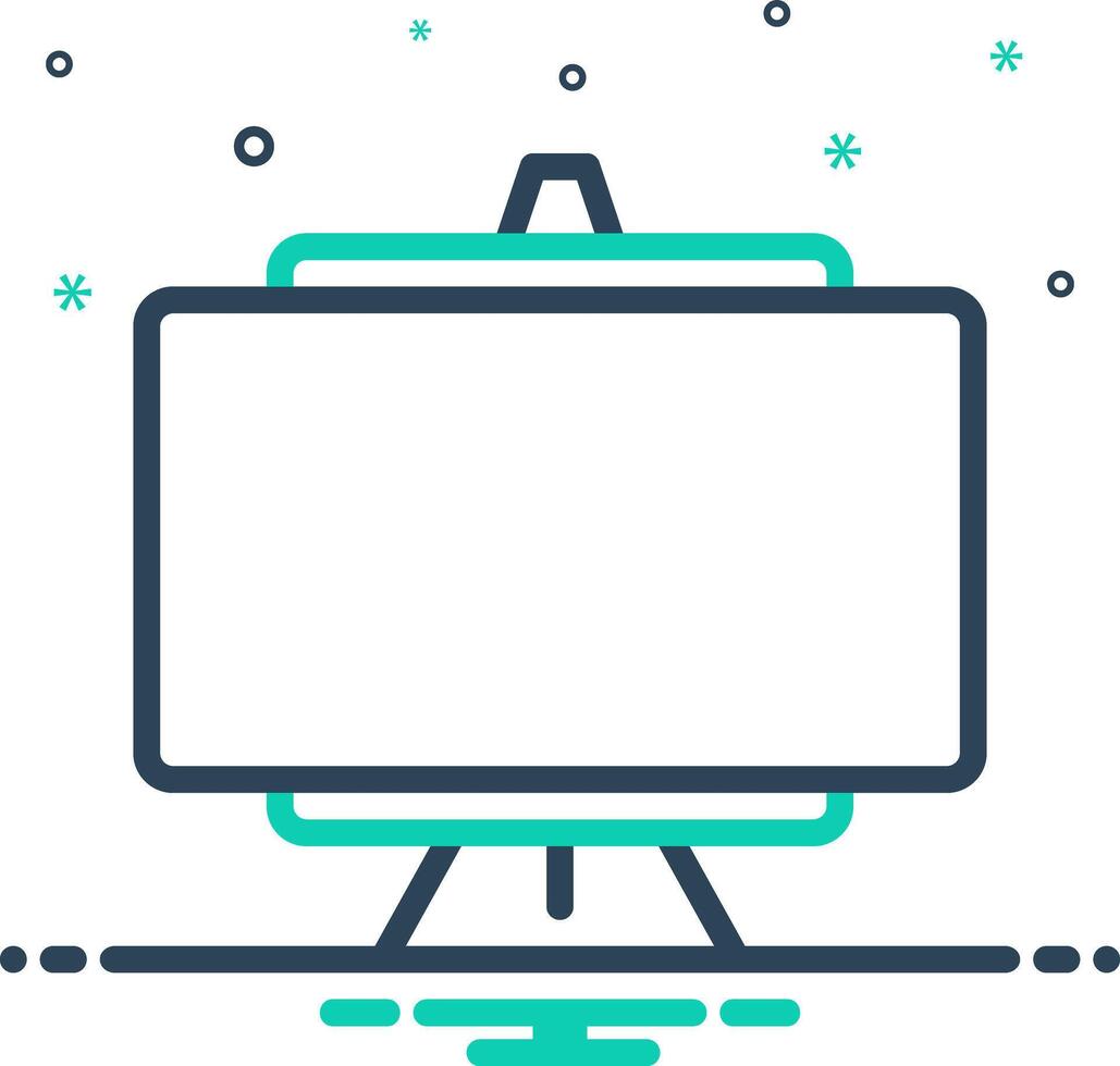 Mix icon for whiteboard vector