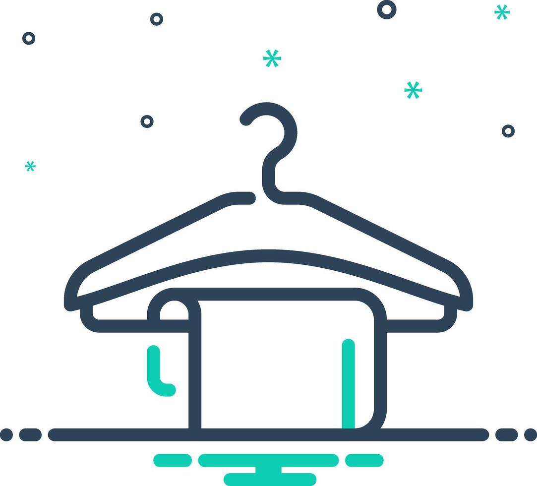 Mix icon for hanger vector
