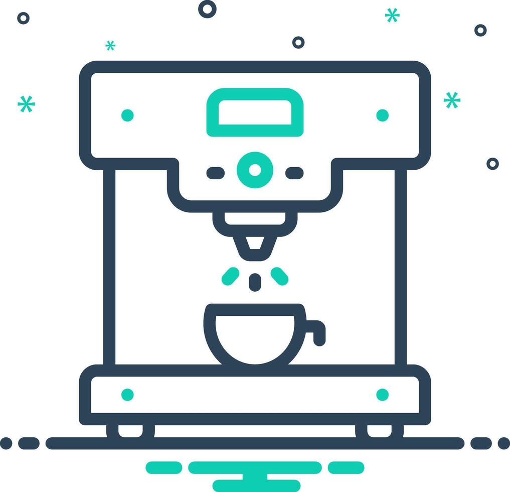 Mix icon for coffee machine vector
