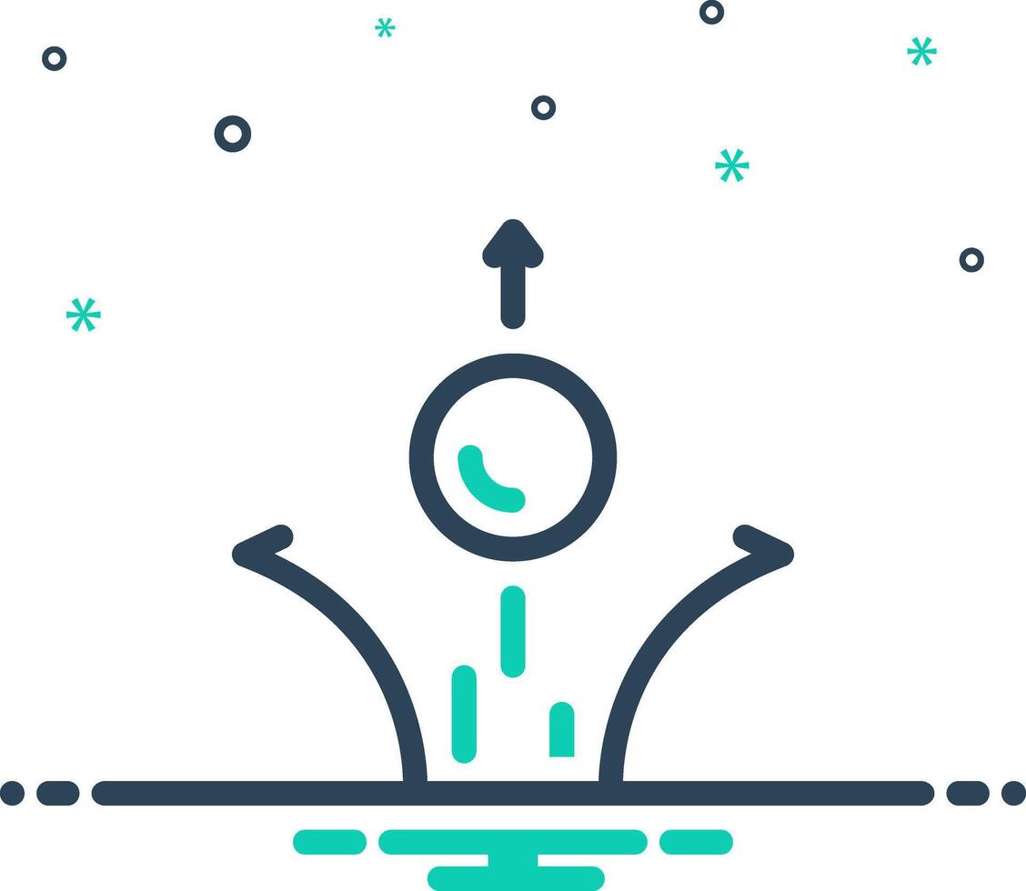 Mix icon for bounce vector