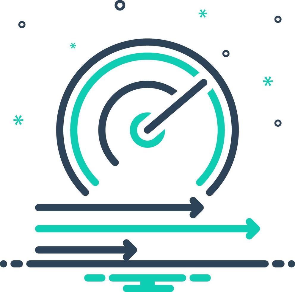 Mix icon for speed vector