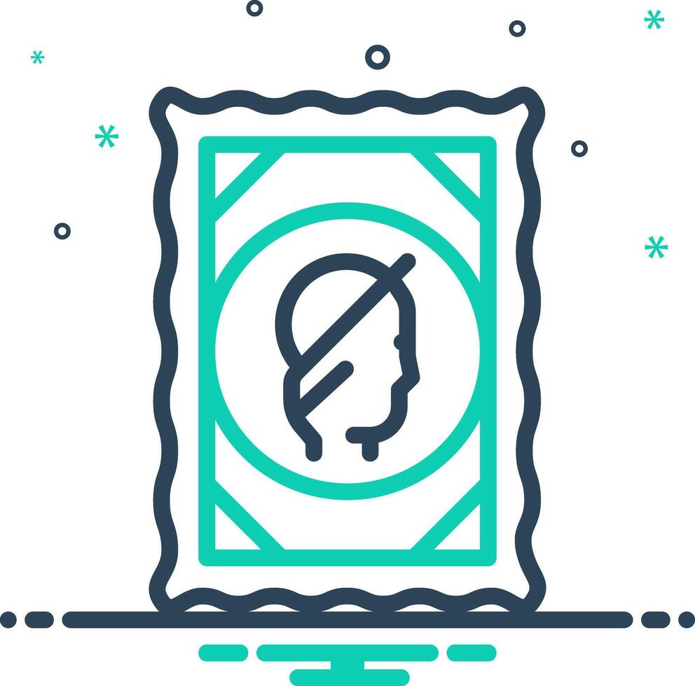Mix icon for collecting stamp vector