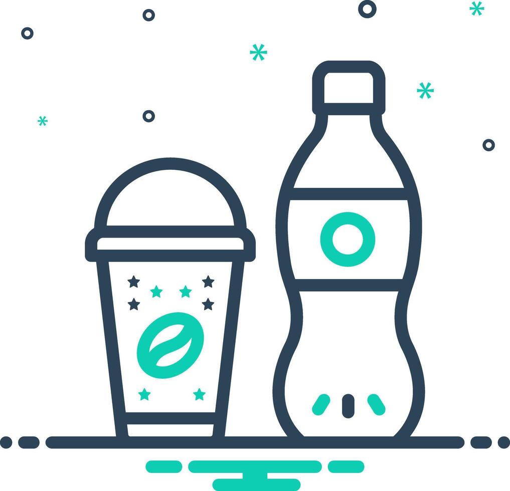 Mix icon for beverage vector