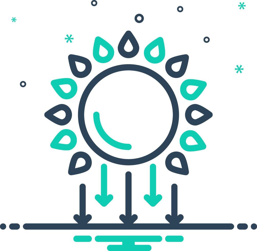 Mix icon for ultraviolet vector