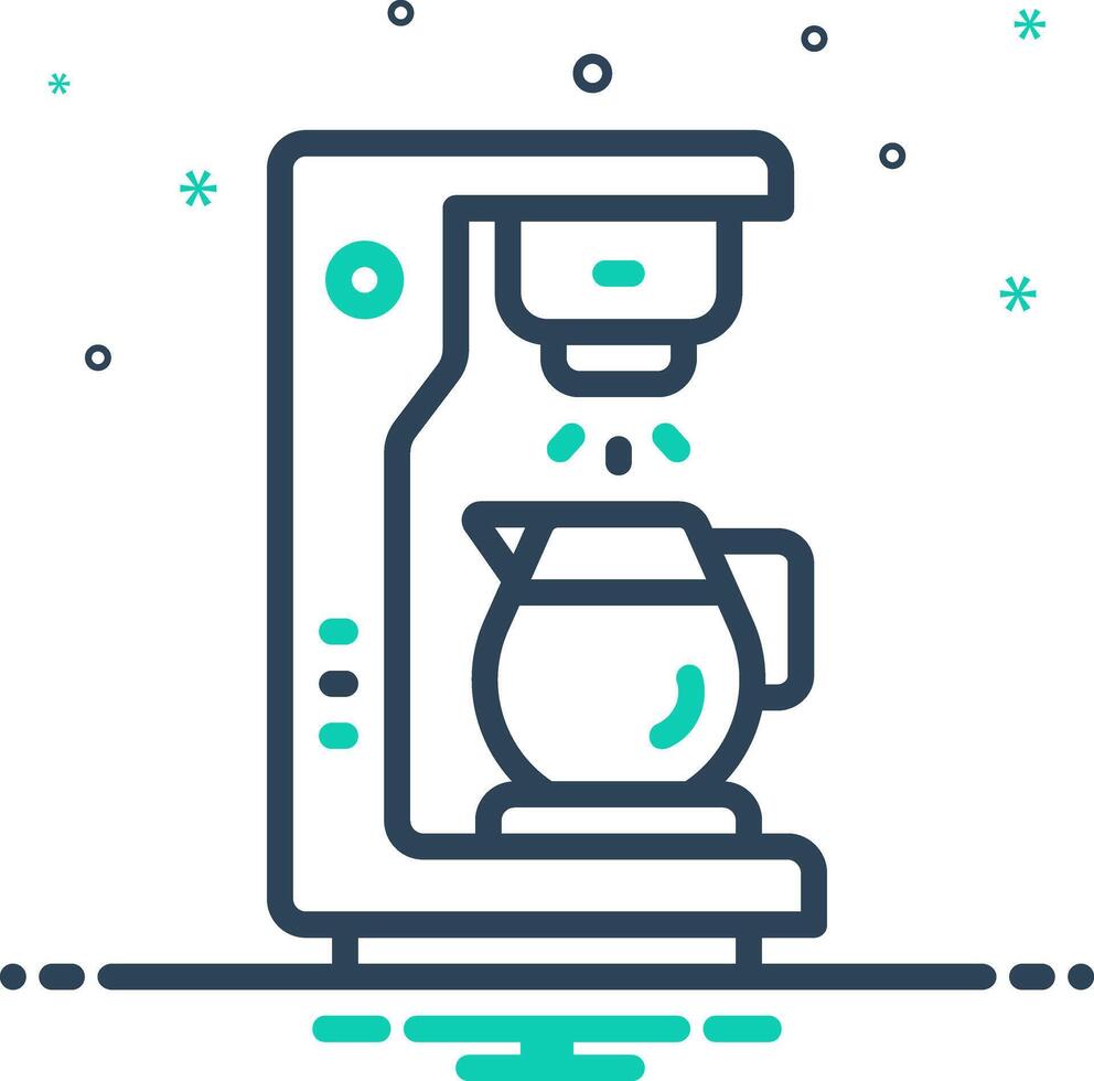 Mix icon for coffee machine vector