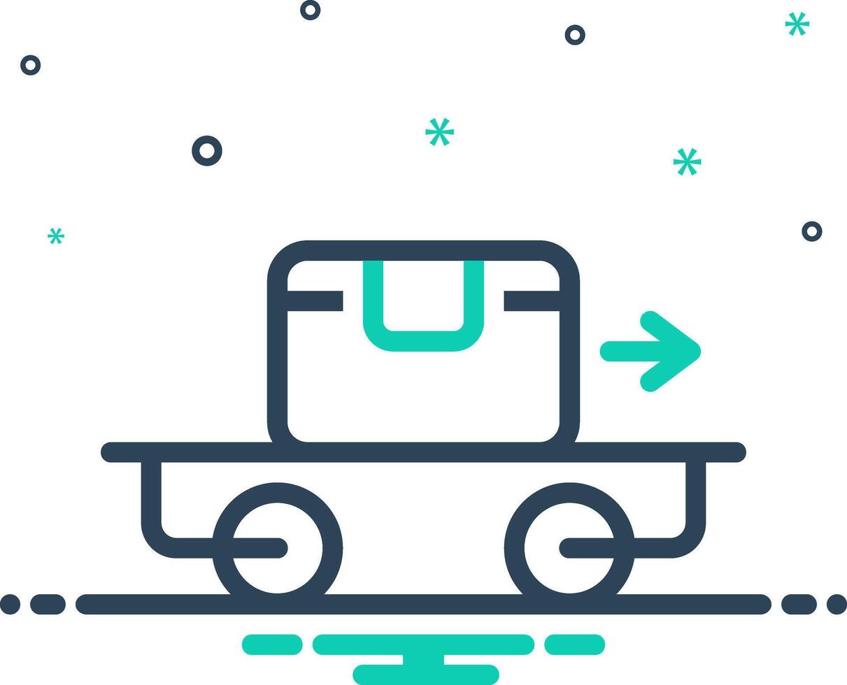 Mix icon for carry vector