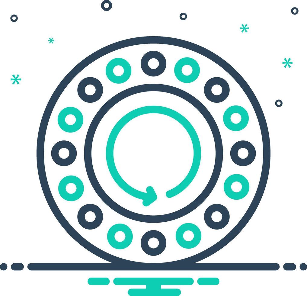Mix icon for rotary vector