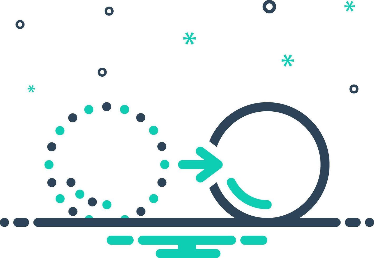 Mix icon for move vector