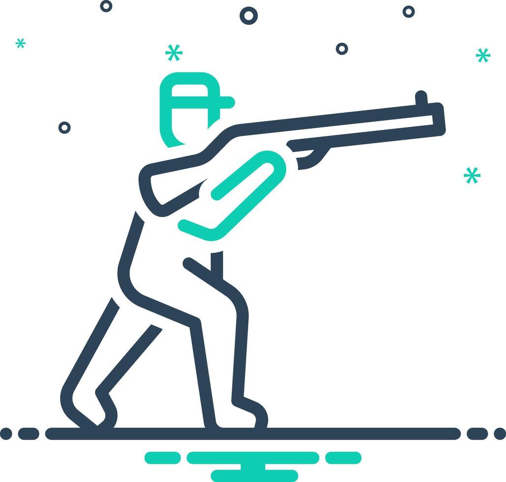 Mix icon for hunting vector