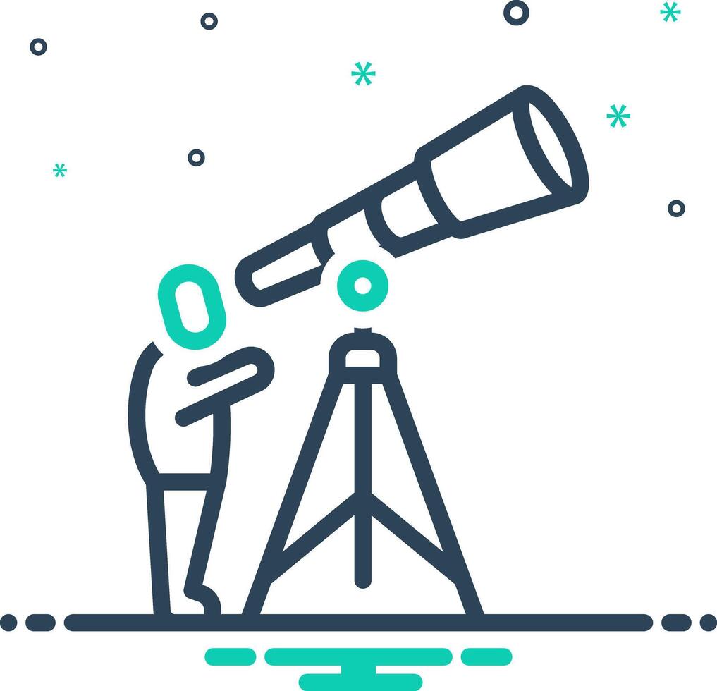 Mix icon for astronomy vector