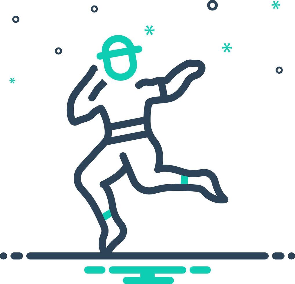 Mix icon for dancing vector