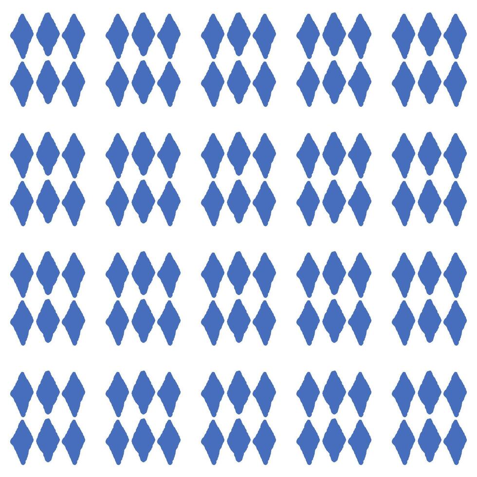 Geometric Blue Diamond Tile Pattern vector