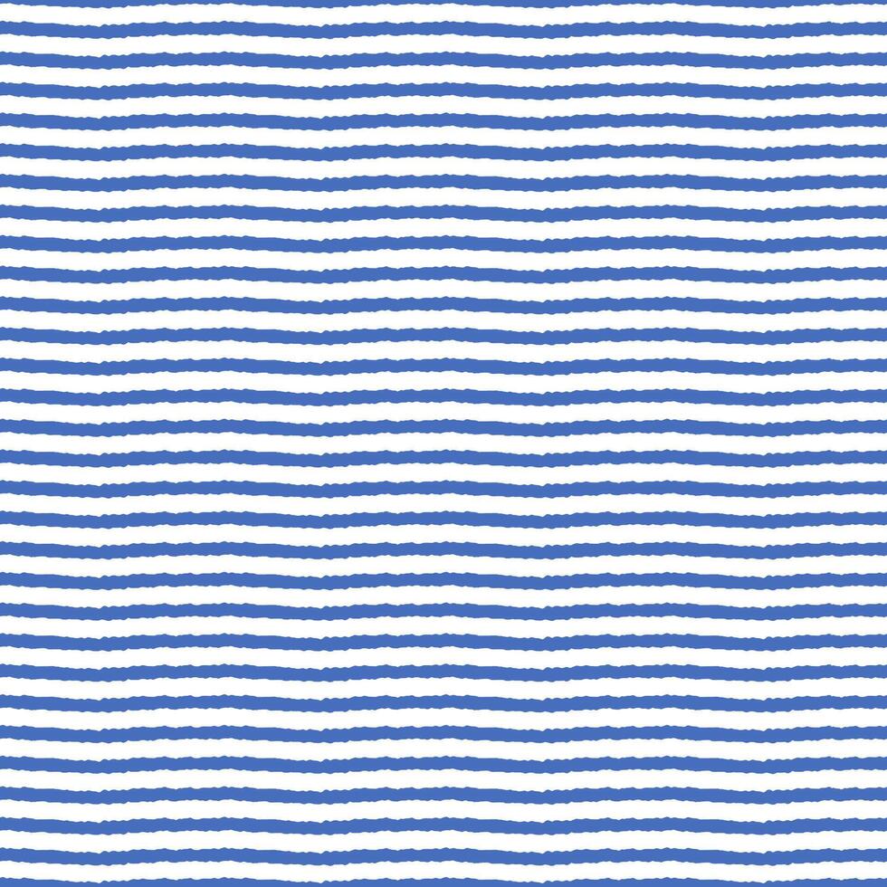 Wavy Blue Stripe Seamless Pattern vector