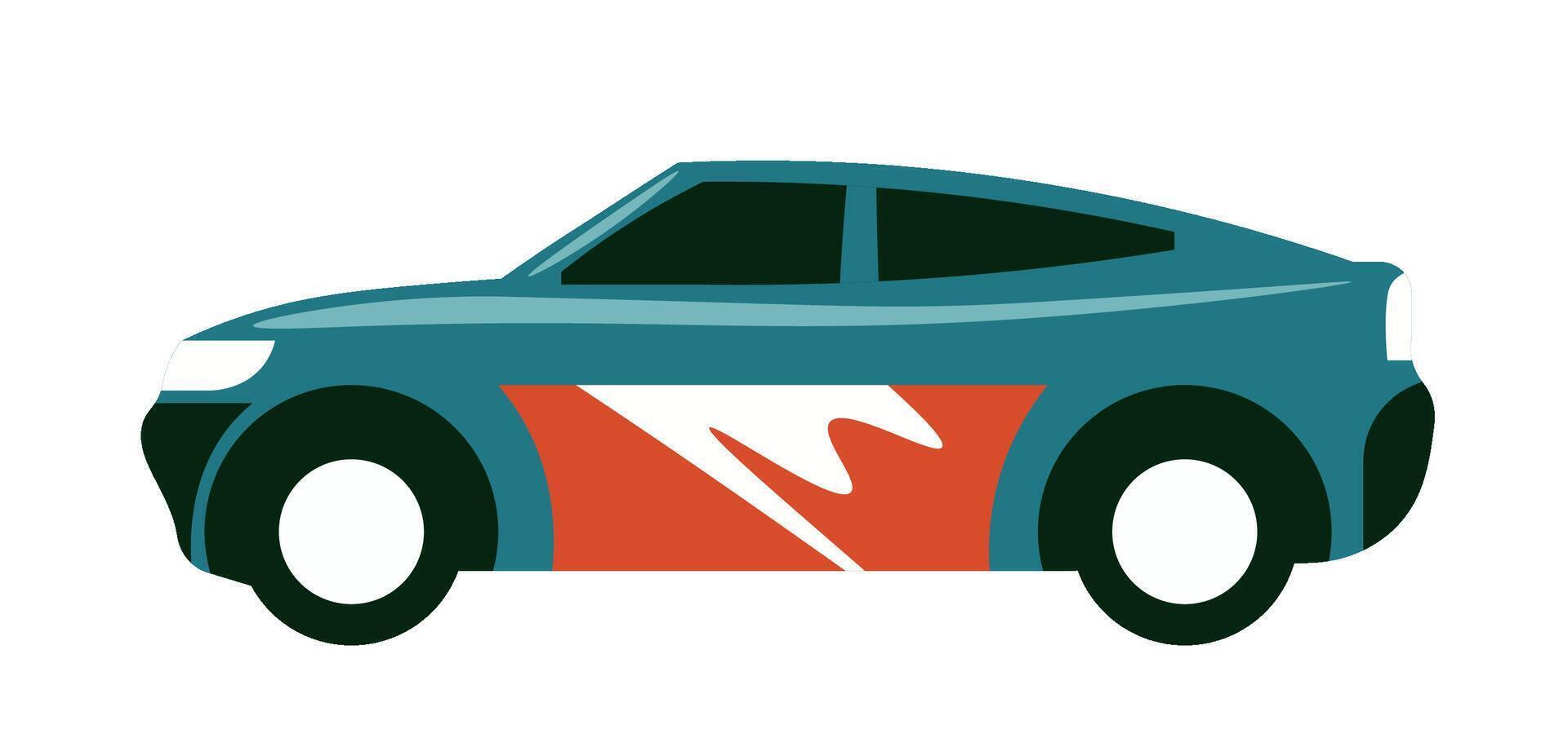 Racing Car Illustration isolated vector
