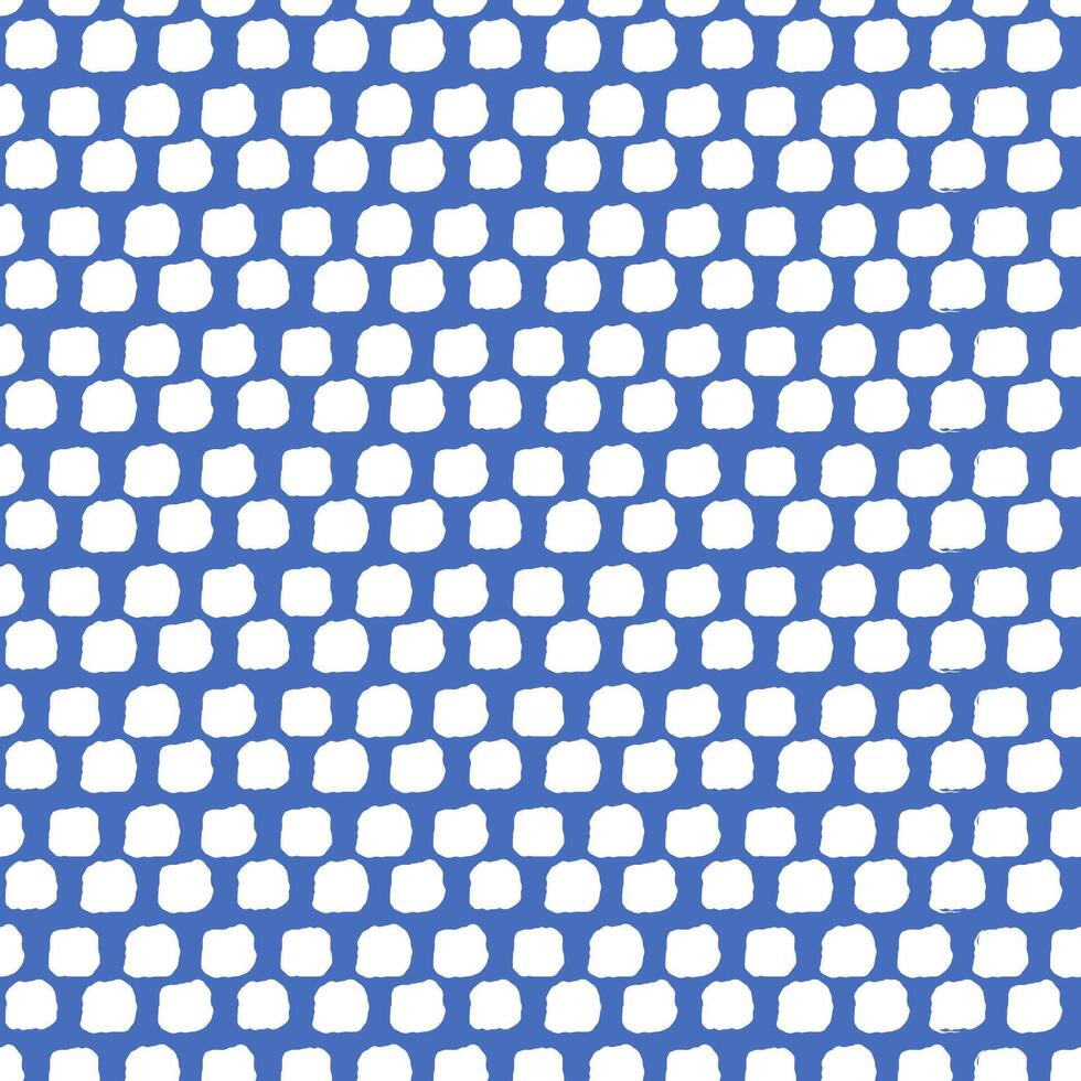 Organic Blue Dot Seamless Pattern vector