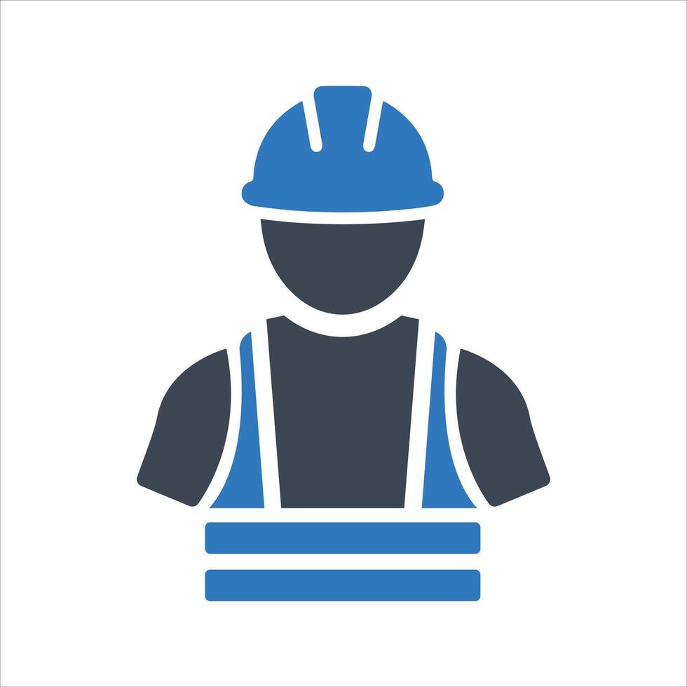 Safety helmet and jacket icon vector