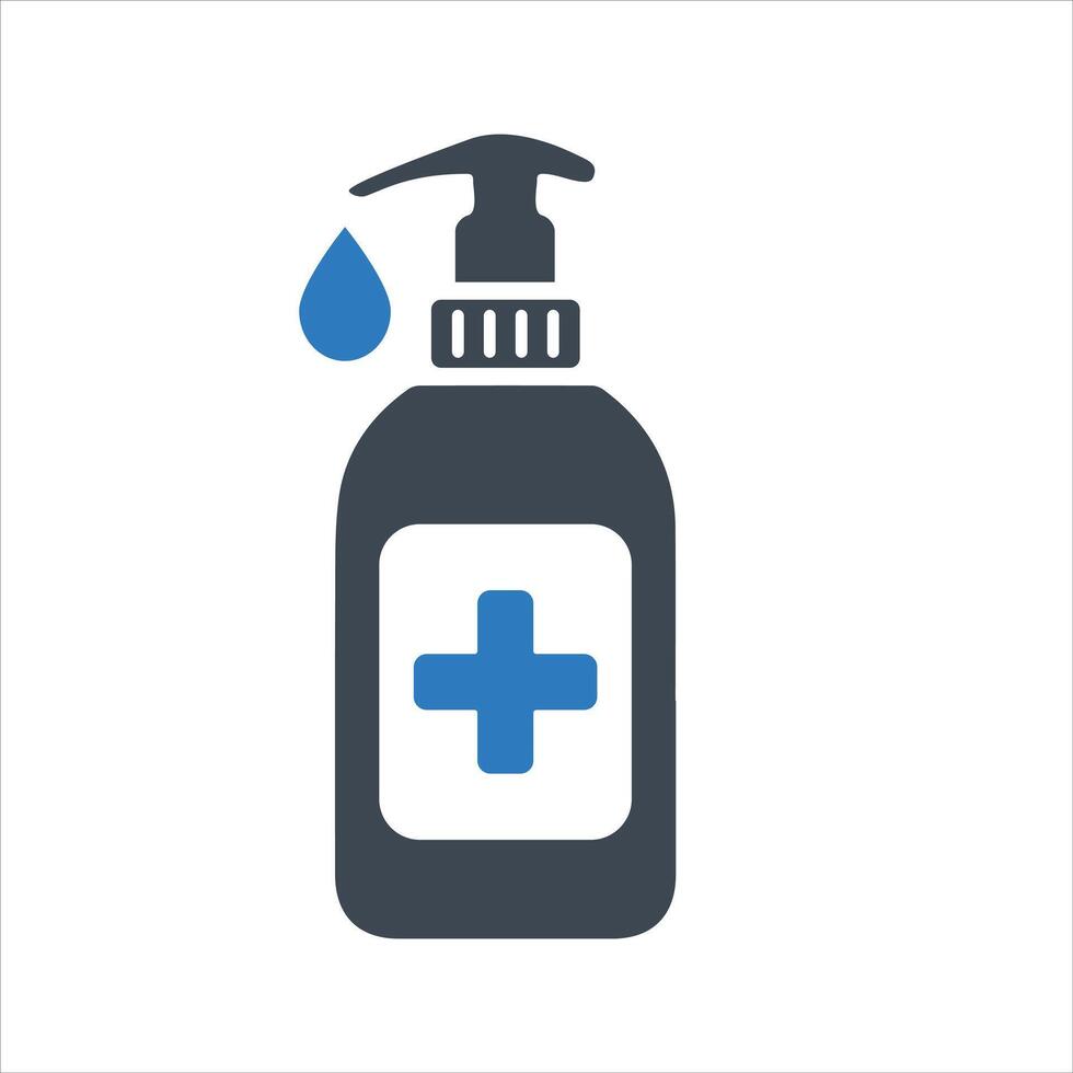 Hand sanitizer icon vector