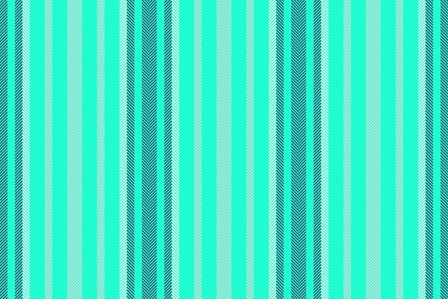 Jacket pattern fabric texture, trim stripe background. Manufacture vertical seamless lines textile in teal and bright colors. vector