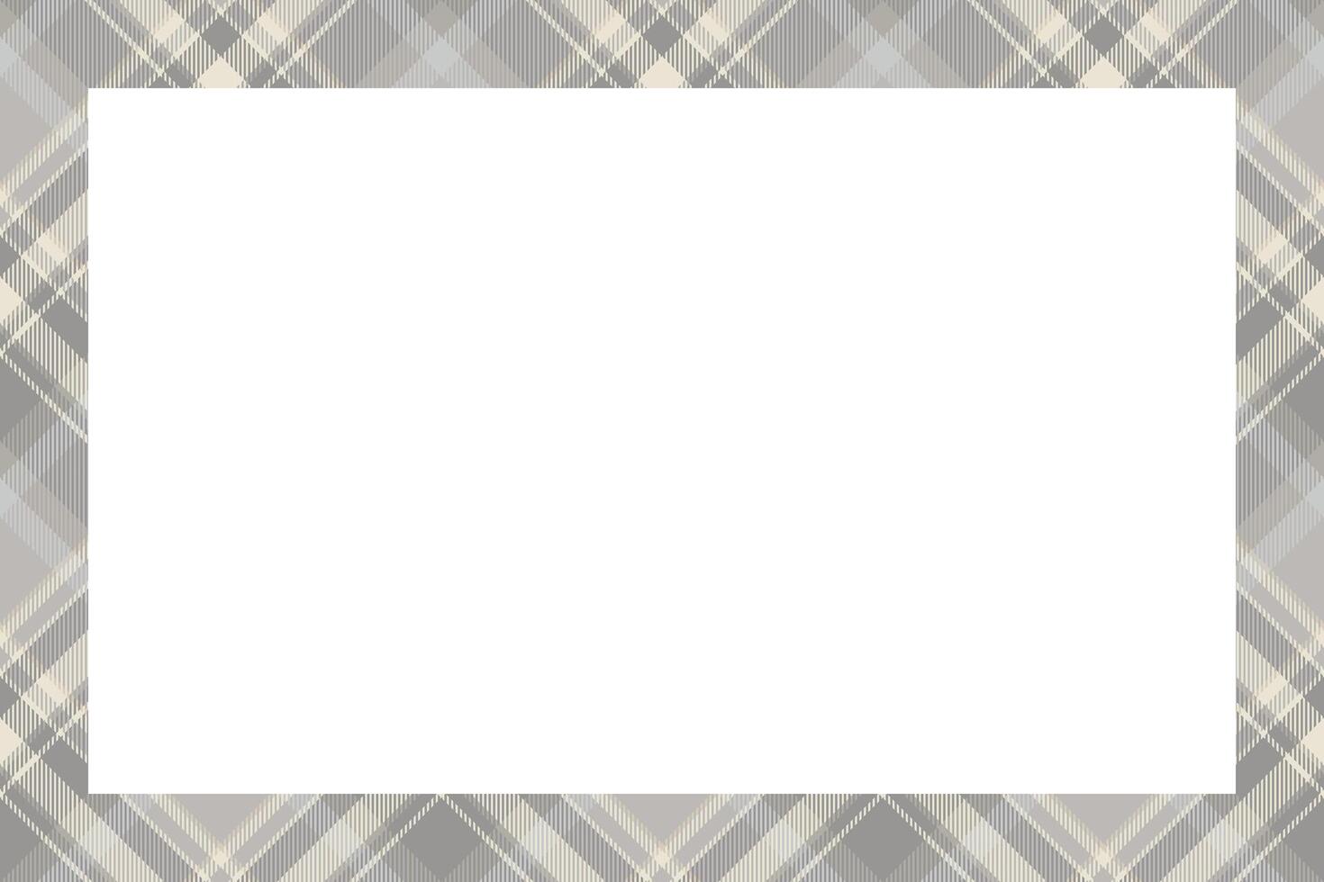 Vintage frame . Scottish border pattern retro style. Tartan plaid ornament. vector