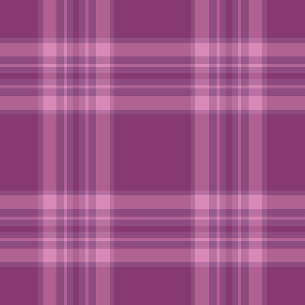 Spring fabric plaid pattern, japan tartan textile background. Painting texture seamless check in pink color. vector