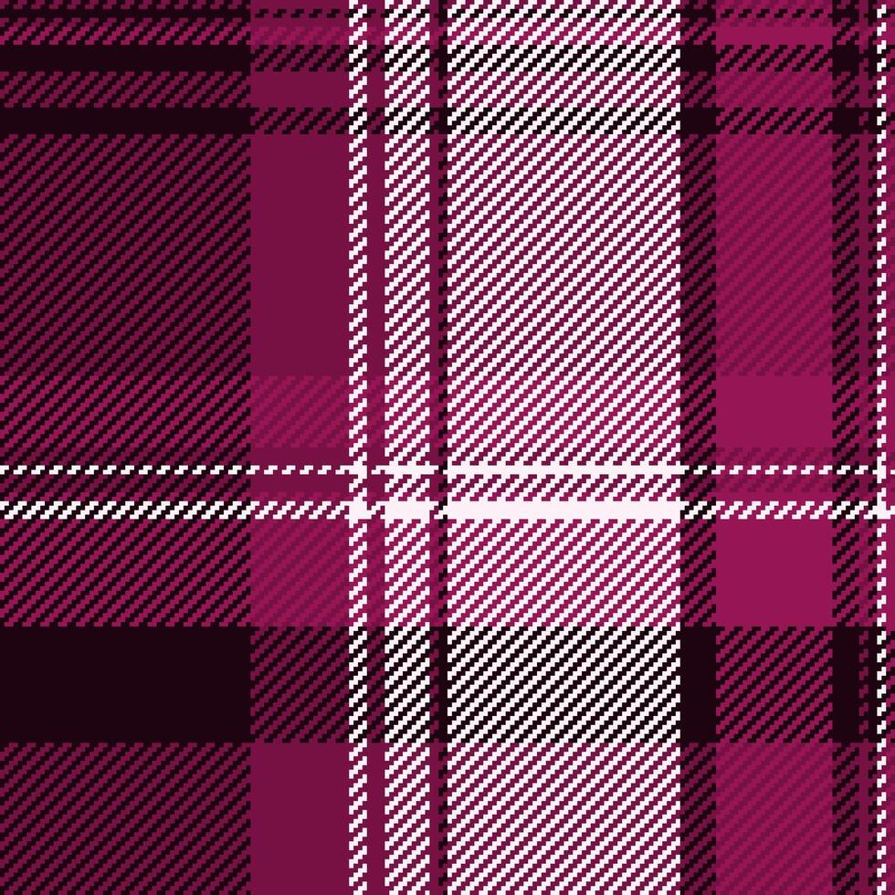 Website fabric check textile, package background texture seamless. Premium pattern plaid tartan in pink and black colors. vector