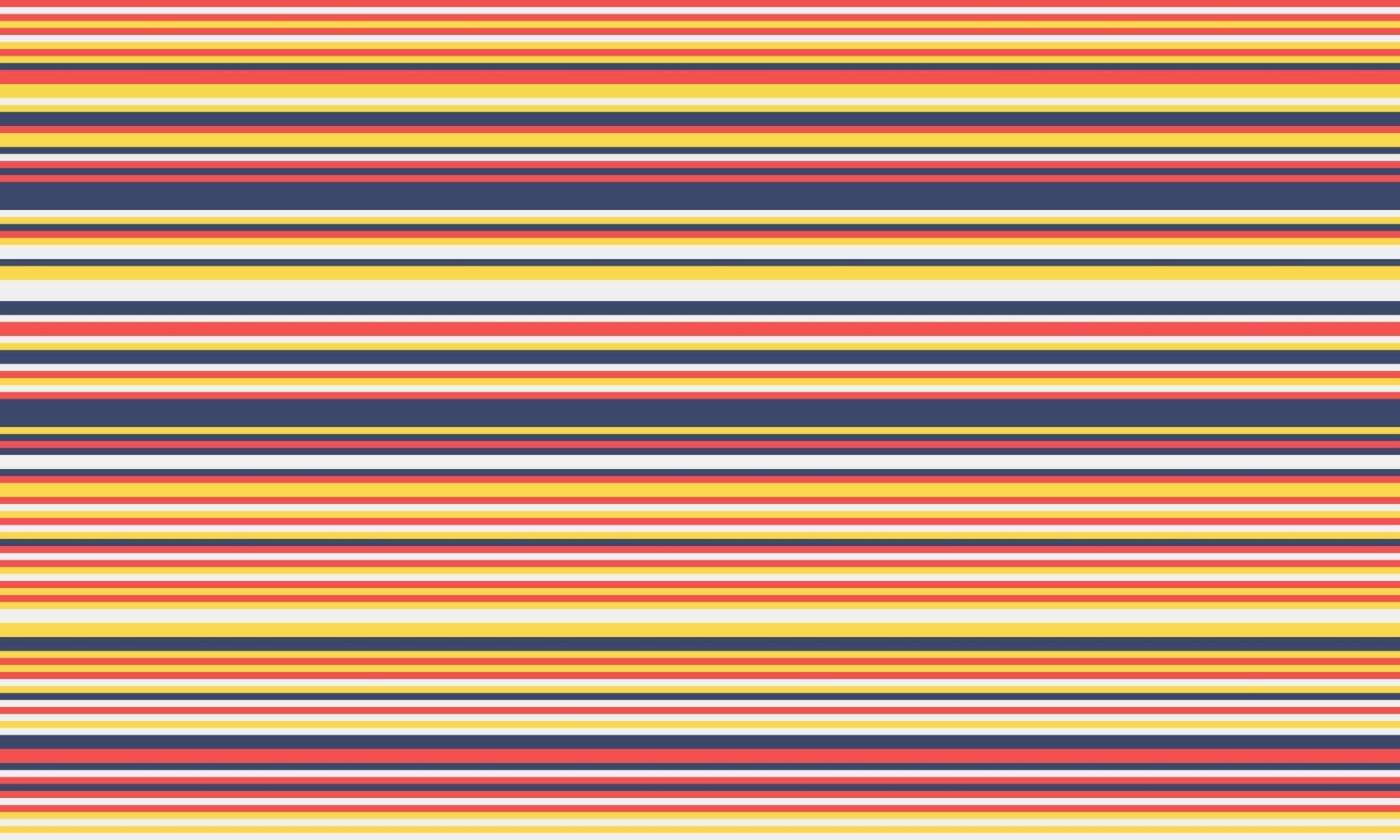 Geometric stripes seamless pattern with horizontal lines in varied colours, creating an abstract background. Ideal for textile design, wallpaper, or graphic prints. vector