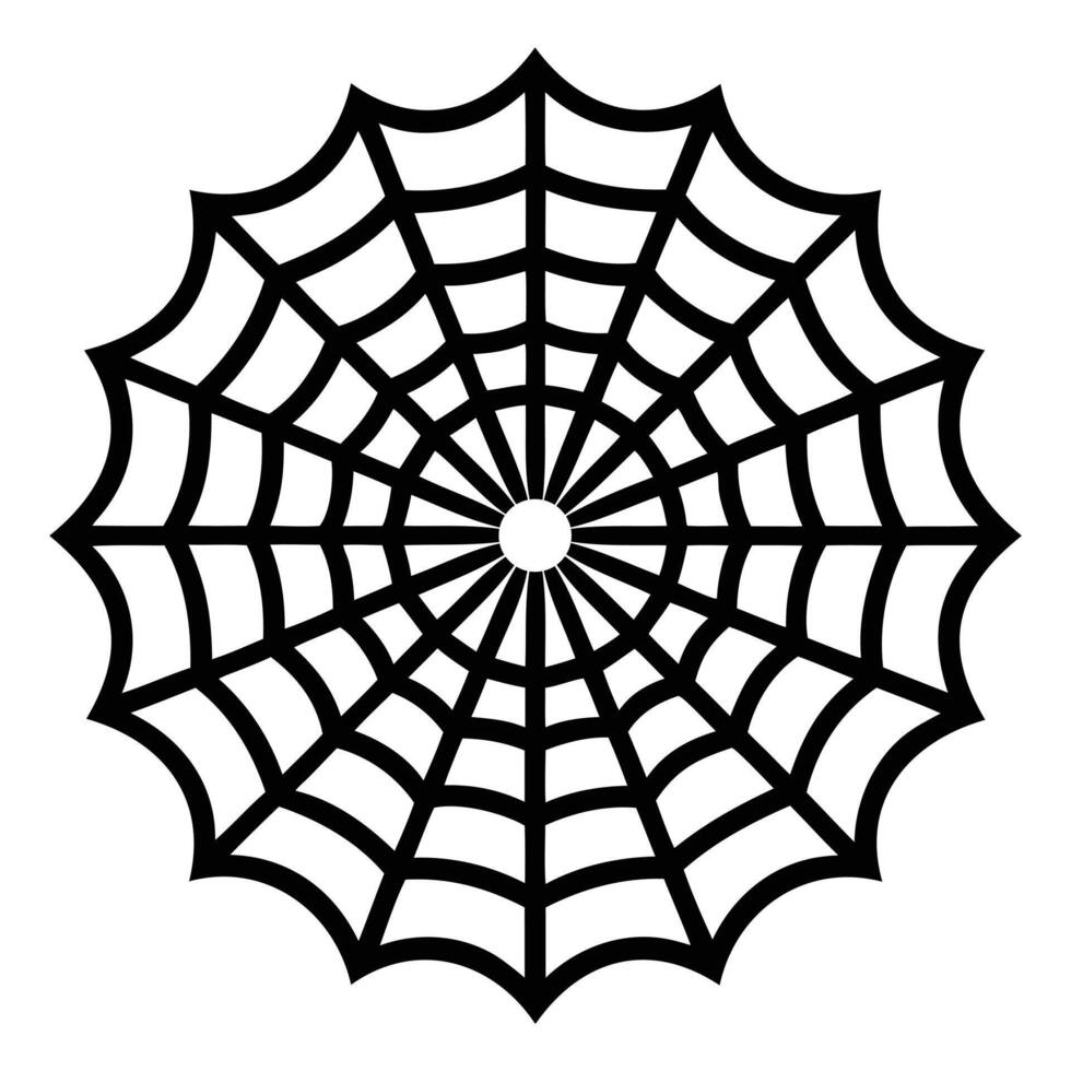 Spider web coloring pages vector