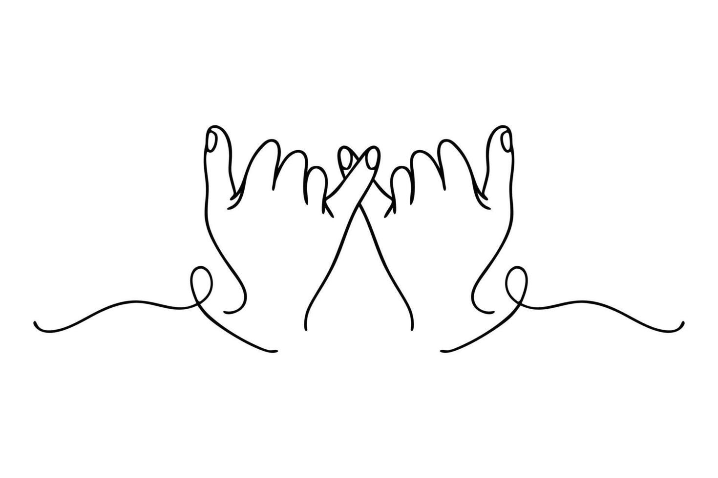 Two hands are making a heart shape with their fingers vector