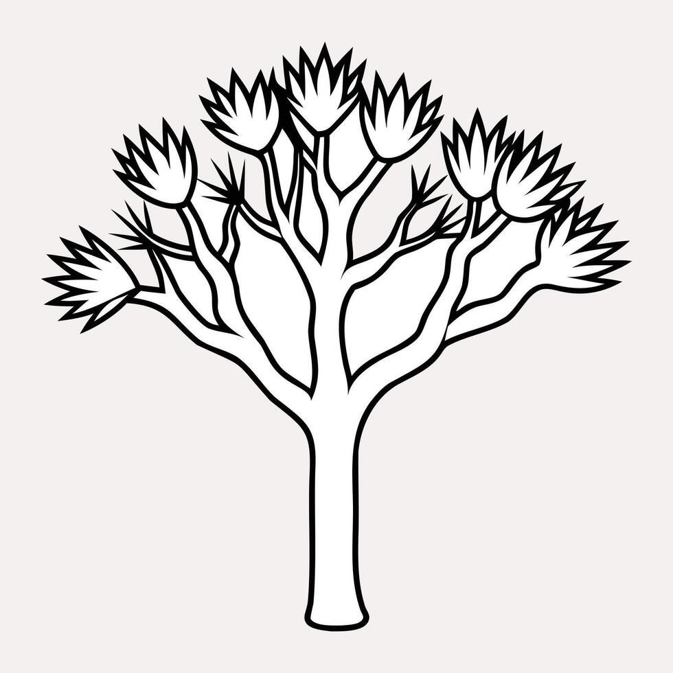 A tree with many leaves on it is shown vector