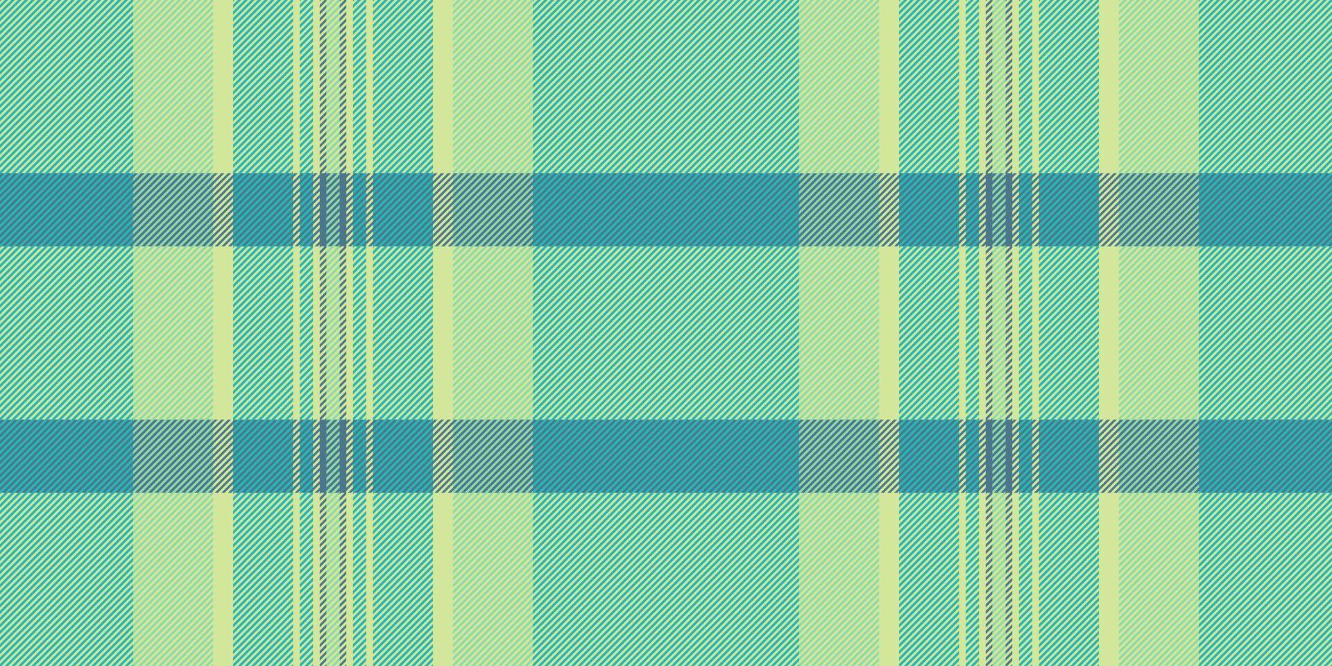 Choice textile tartan background, thin plaid texture. Continuity seamless pattern check fabric in lime and teal colors. vector